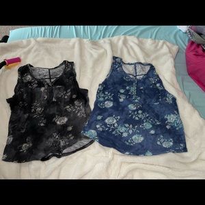 2 XL Sonoma tank tops 1 is blue and 1 is black